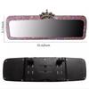 2022 Crown Car Rear View Mirror Cover Decor Charm Crystal Auto Rear View Mirror Diamond Car Bling Accessories for Woman