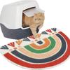 Minimalist Silk Cat Litter and Feeding Mat - Trap, Cute, Easy to Clean