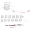 Kit luci per specchio USB per tavolo da trucco, lampadine a LED in stile hollywoodiano