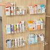 Medicine Storage Box Cabinet Door Wall-mounted Storage, Compartmentalized Small Ointment Box Storage Rack, No Installation Required