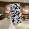 Funda para Teléfono con Cuatro Patrones de Calavera Espeluznante para Samsung Galaxy A14 A04 A54 A34 A73 A13 A23 A51 A24 A52 A16 A06 A33 A50 A07
