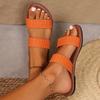 Women's Plus Size Woven Flat Slippers - Summer 2025 Beach Sandals