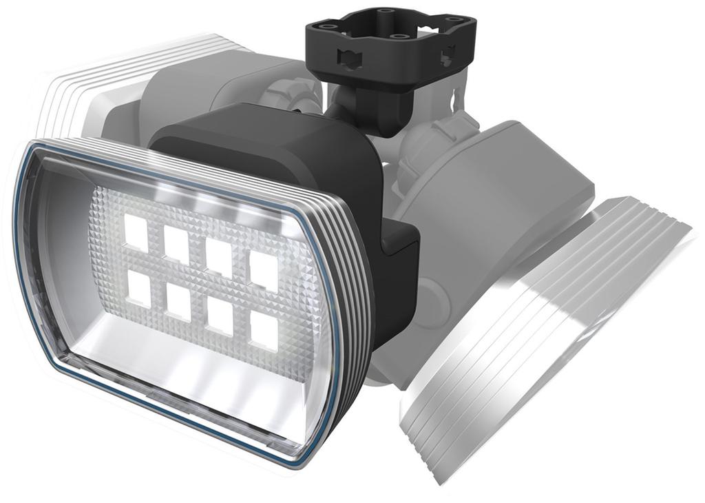 Musashi RITEX Free-Arm LED Sensor Light (4.5W Wide) [Dry Type] Rainproof LED-150