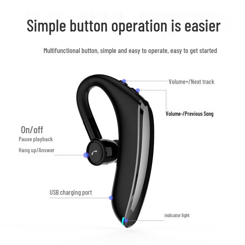Masentek F900 Wireless Ear-hook Bluetooth Headset