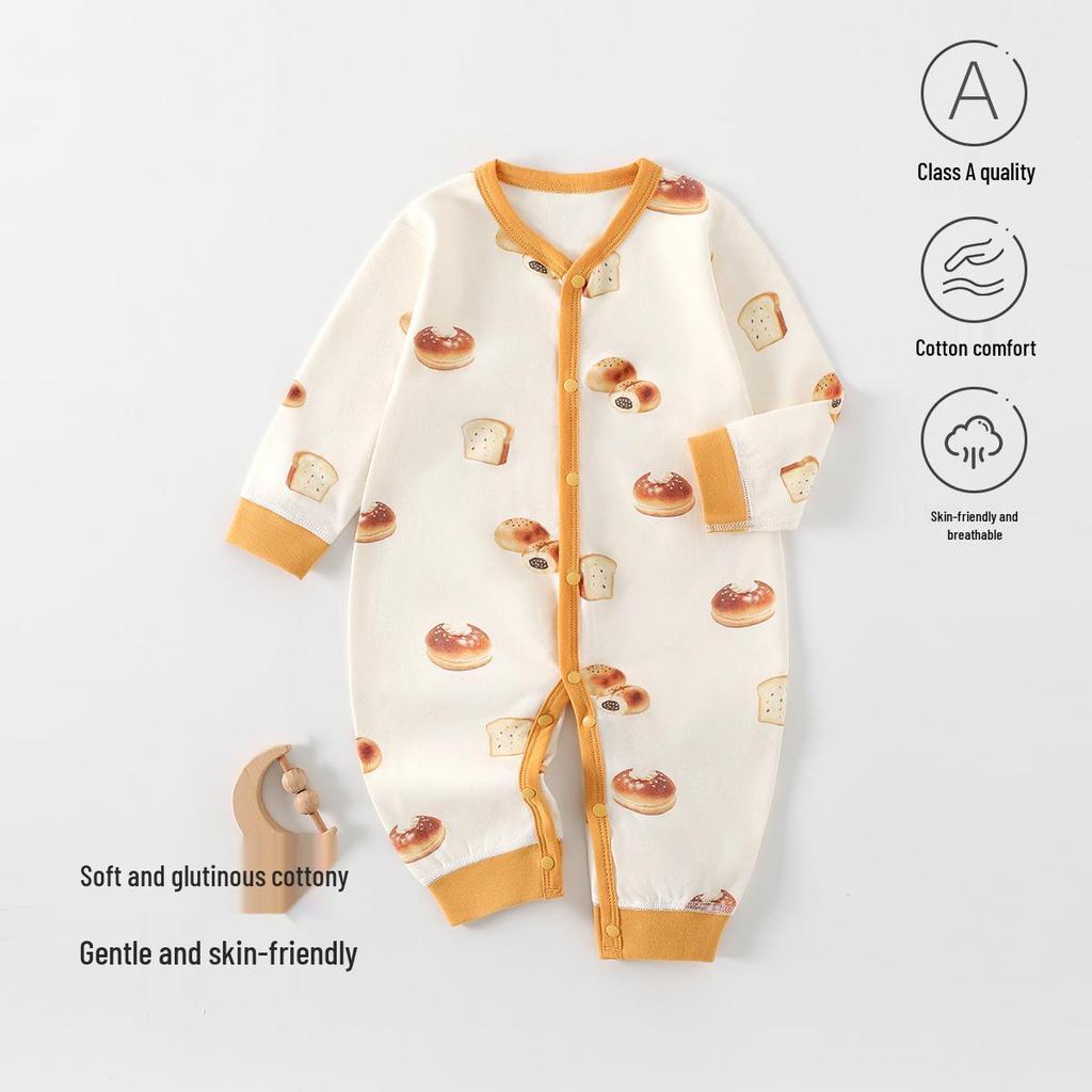 Anyang Infant Jumpsuit: Pure Cotton Bodysuit for Spring & Autumn - Perfect for Outings