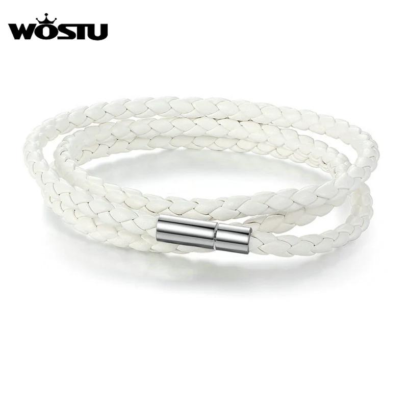 WOSTU 925 Silver European Simple CZ Ear Buckles Heart Hoop Earrings for Women Wedding Gift Minimalism Jewelry E737