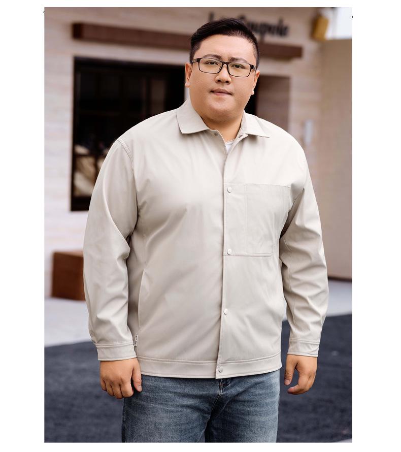 2025 Spring/Autumn Thin Plus Size Men's Business Casual Administrative Jacket