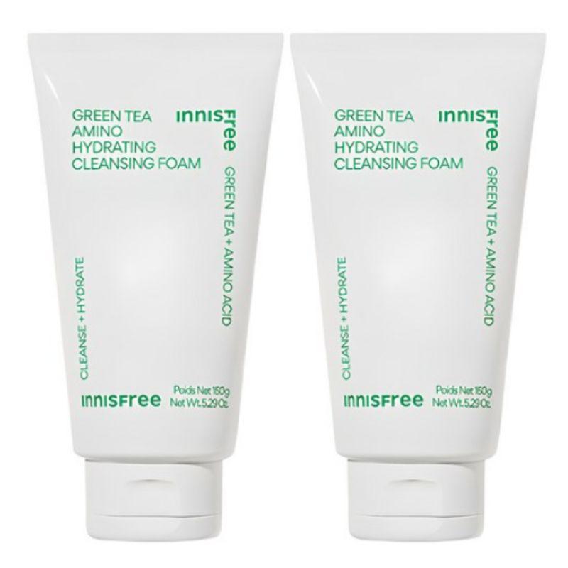 Innisfree Green Tea Amino Hydrating Cleansing Foam 150ml + 150ml