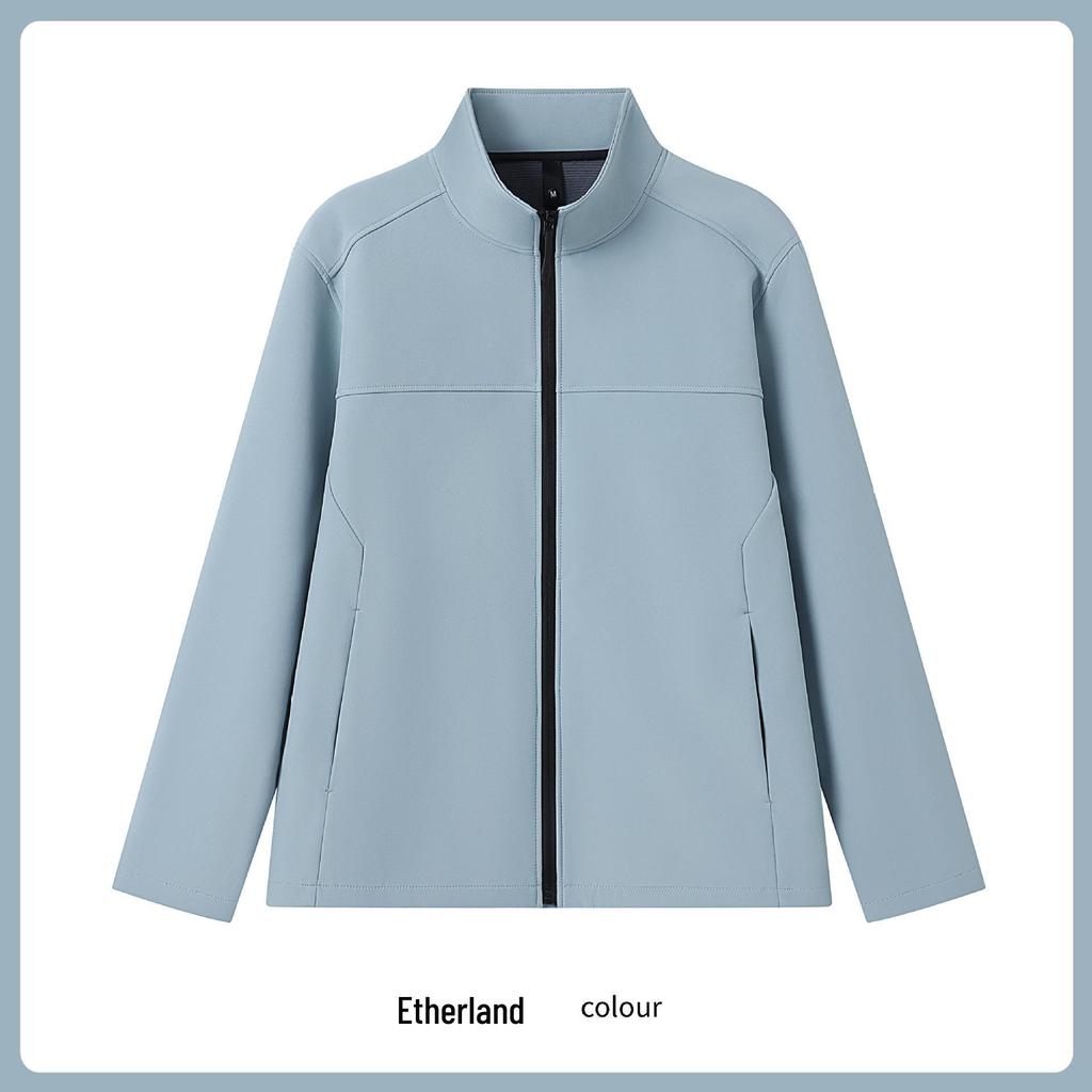 Stand Collar Windproof Waterproof Softshell Fleece Jacket 8818