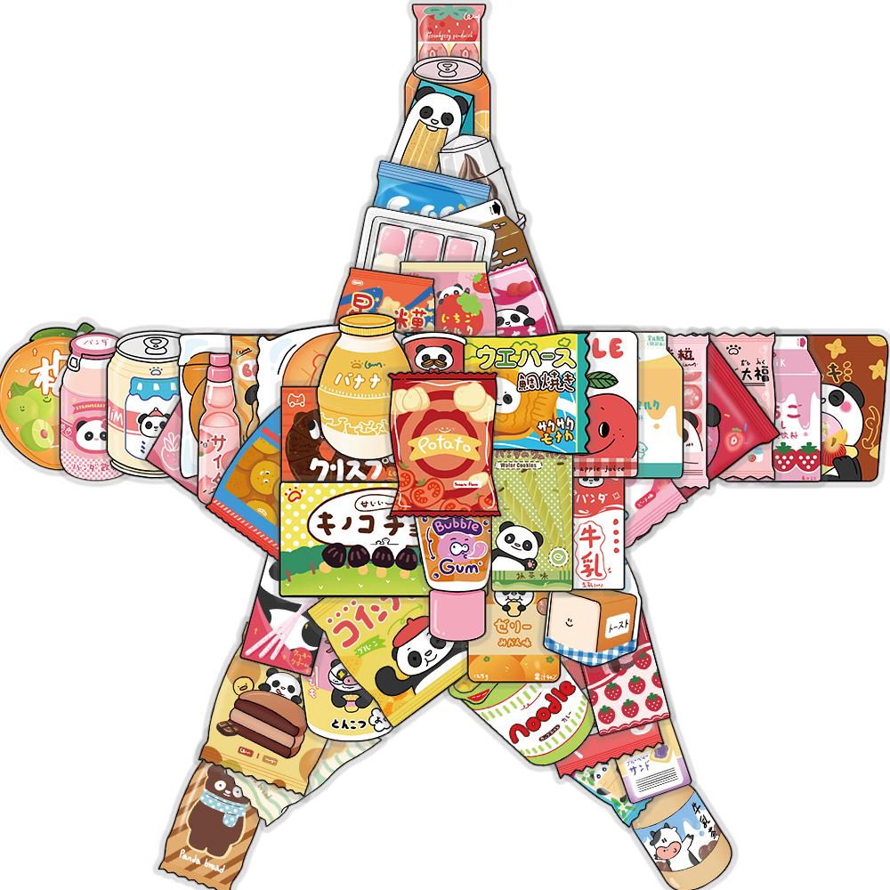 

50PCS Snack Convenience Store Stickers Aesthetic Laptop PVC Guitar Luggage Waterproof Stationery Gift Scrapbooking Sticker
