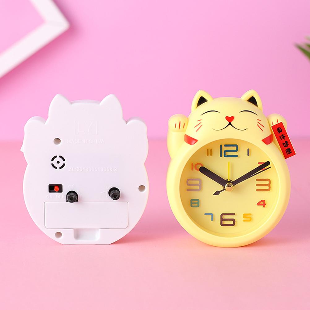 Silent Alarm Clock Cartoon Desk Clock Creative Table Clock Home Decor Clocks Bedroom Living Room Accessories Gadgets