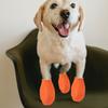 4Pcs Dog Shoes Waterproof Non-Slip Sole Protective Footwear for Pets Outdoor Walking Running Warm Comfortable Blue S