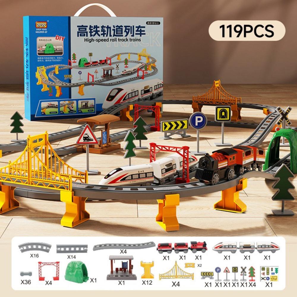 Assembling Design Electric Train Electric Powered Educational Model Set Children's Toys