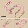 Adjustable Phone Lanyard with Cartoon Pendant, Patchwork Crossbody Strap, Anti-Lost Rope, and Clip