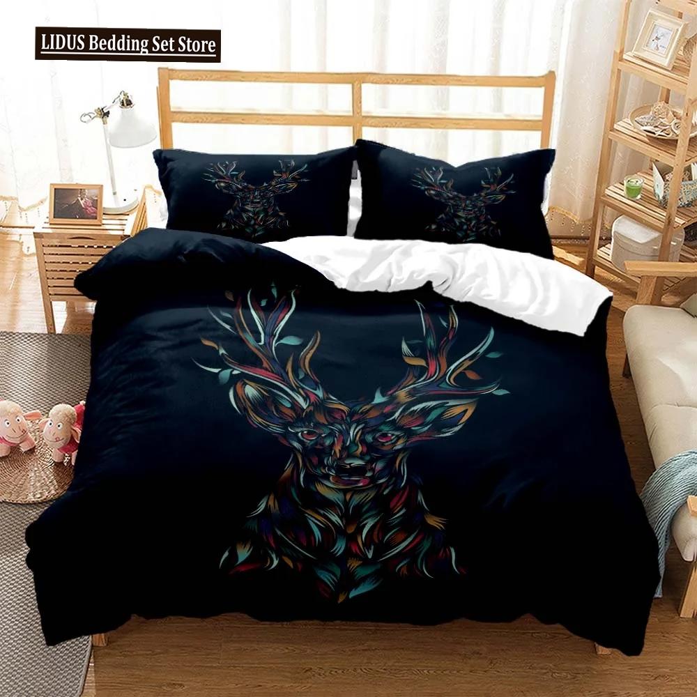 Elk God Of Luck Soft And Comfortable Customizable Comforter Bedding Sets Bedding Set Luxury Quilt Cover Personalized Bedding