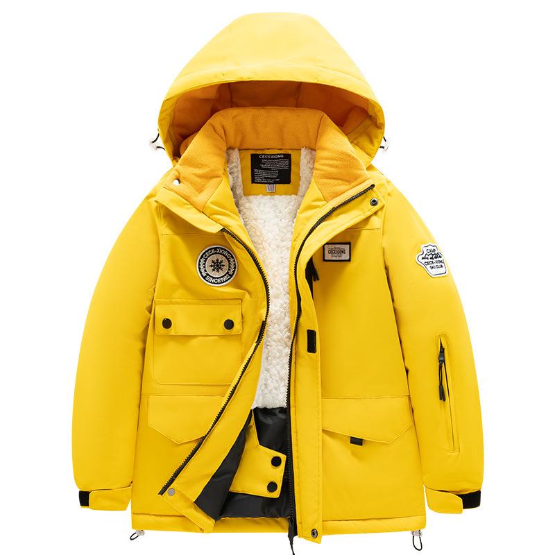 Children's Winter Ski Suit Set: Thick Jacket & Pants for Kids, Boys, and Girls