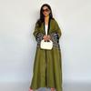 Ladies' Embroidered Floral Cardigan Robe - Dubai Style Muslim Wear