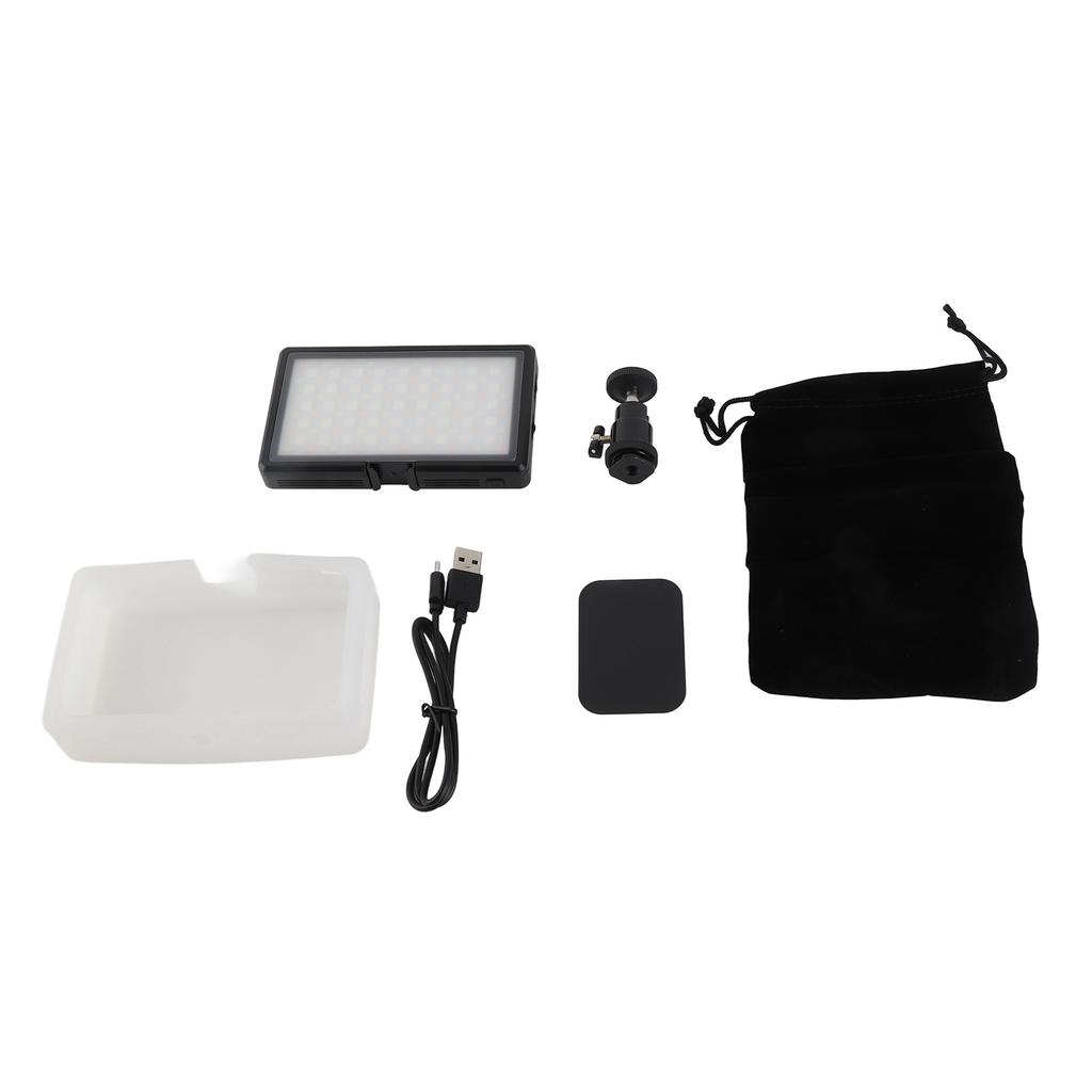 RGB Video Light 2700K 6500K Dimmable 37 Light Effects Photography Panel Lamp APP Control With Cold Shoe Port Support