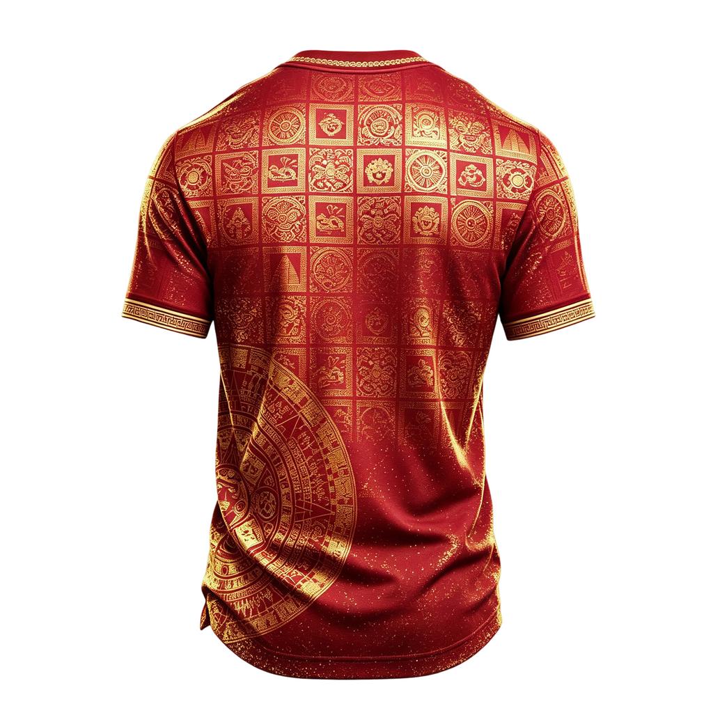 Men's Graphic Print Short Sleeve T-Shirt Round Neck Lightweight Breathable Soccer Mexico Design for Casual Wear