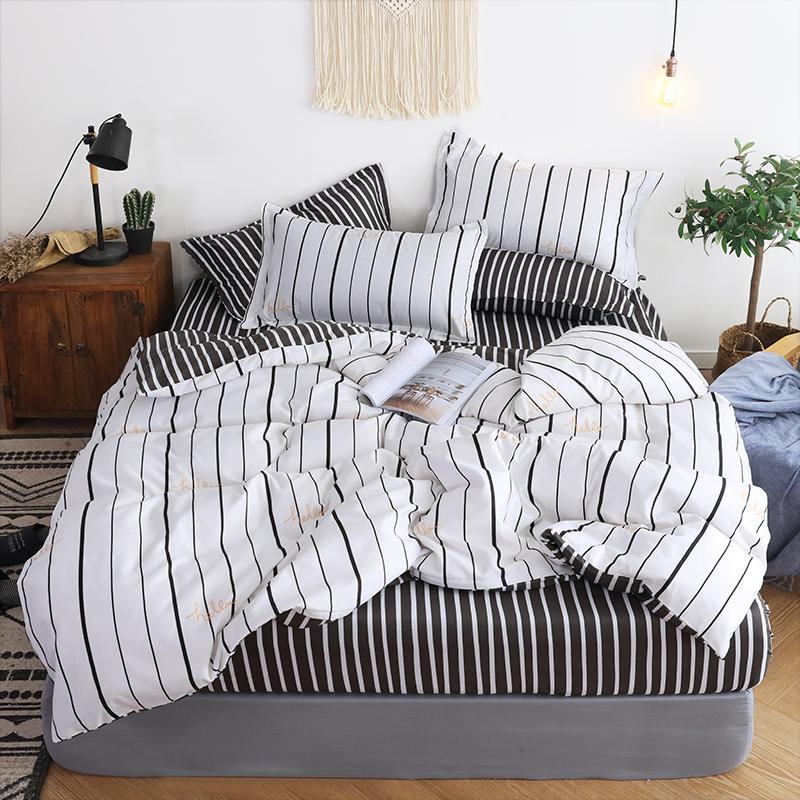 Bedding Set 4pcs Duvet Cover Sets Bed Linen Included Sheet Pillowcase
