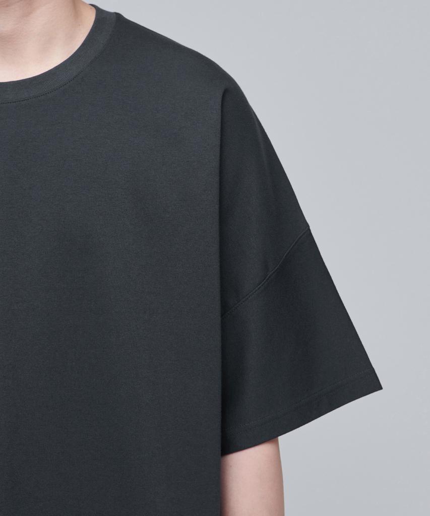 Musinsa Standard Ponte Dolman Sleeve Oversized T-Shirt [Dark Grey]