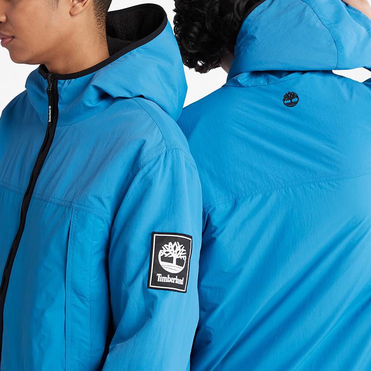 Timberland Reversible Hooded Solid Fleece Jacket Unisex Jacket Belize-Blue A5VB9-CY3