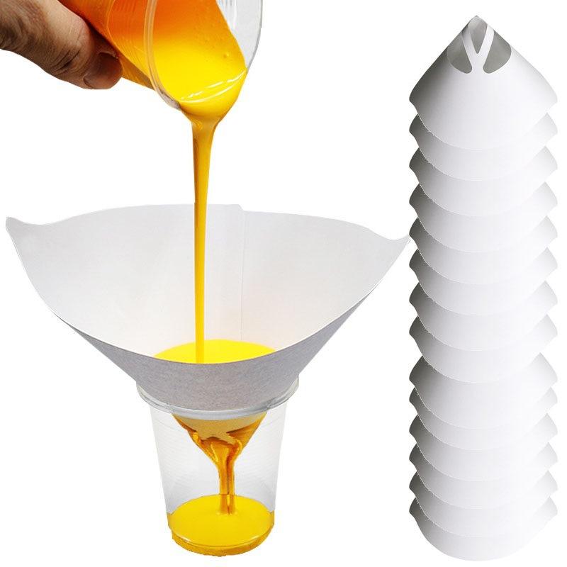 Autolack Spray Mesh Papier Filter Reinigung Siebtrichter Einweg Farbe Filter Konische Nylon Micron Papier Werkzeuge