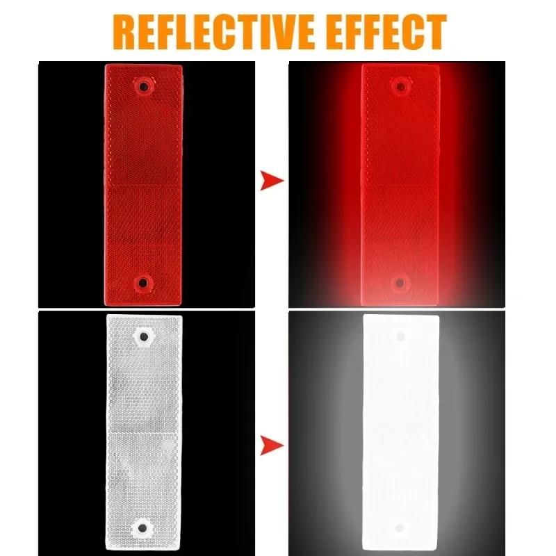 Car Reflective Warning Plate Sticker Universal Auto Truck Motorcycle Anti-collision Plate Night Reflector Sign Decal Accessories