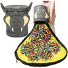 Filz Faltbare Spielzeugaufbewahrungstasche Abnehmbar Staubdicht Groß Bausteine Kinder Spielmatte Niedliches Tier Schrank Organizer Ziplock-Beutel