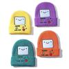 Embroidered Knitted Beanies Hat Game Machine Pattern Knitted Skull Bonnet Winter Cap  Unisex
