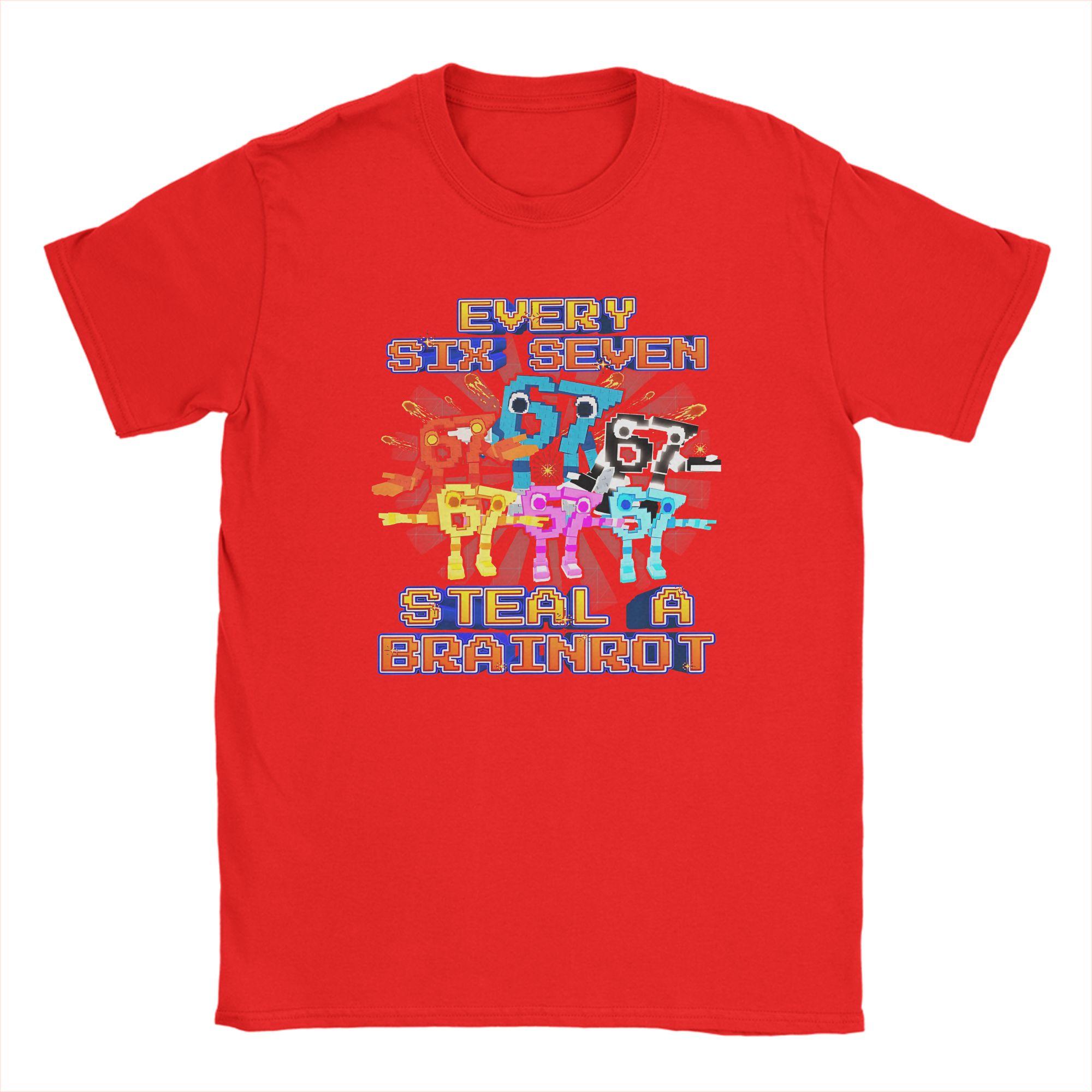 

Unisex Every 67 Six Seven 67 Funny Brainrot T Shirts Cotton Clothes Fun Short Sleeve Round Collar Tees Original TShirt S