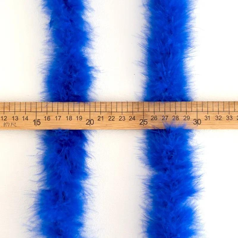 2M Real Natural Turkey Feathers Fluffy Marabou Feather Boa DIY Craft Sewing Trim Hat Costume Decor Wedding Party Accessories