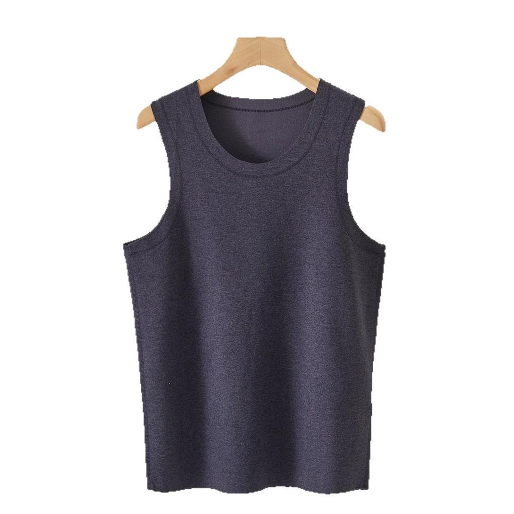 Męska Termiczna Bezszwowa Kamizelka z Podszewką z Jedwabnego Polaru 2025 Zima