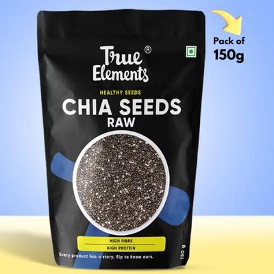 Raw Chia Seeds (150 G), Raw Chia Seeds, True Elements