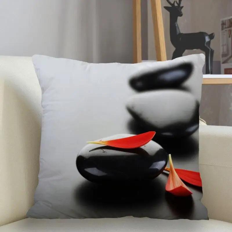 New Zen Stone Pillowcase Sofa Decoration Cushion Cover  Home