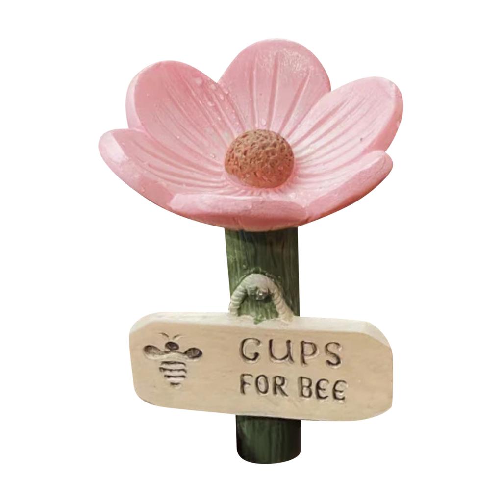 Bee Watering Station For Garden, Bee Water For Bees Garden, Flower-Shaped Ceramic Bee Watering Station, Feeder With Flower Design