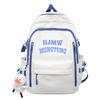 Schoolbag Female College Student Simple High School Student Junior High School Student Boys Alphabet Backpack 2025 New Japanese Backpack