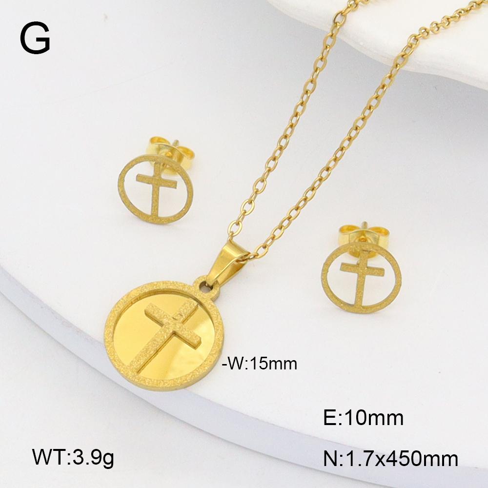 Stainless Steel Gold Flower Set Women 4pcs Necklace Earrings Bracelet Ring Cubic Zirconia Luxury Wedding Party Anniversary Gift