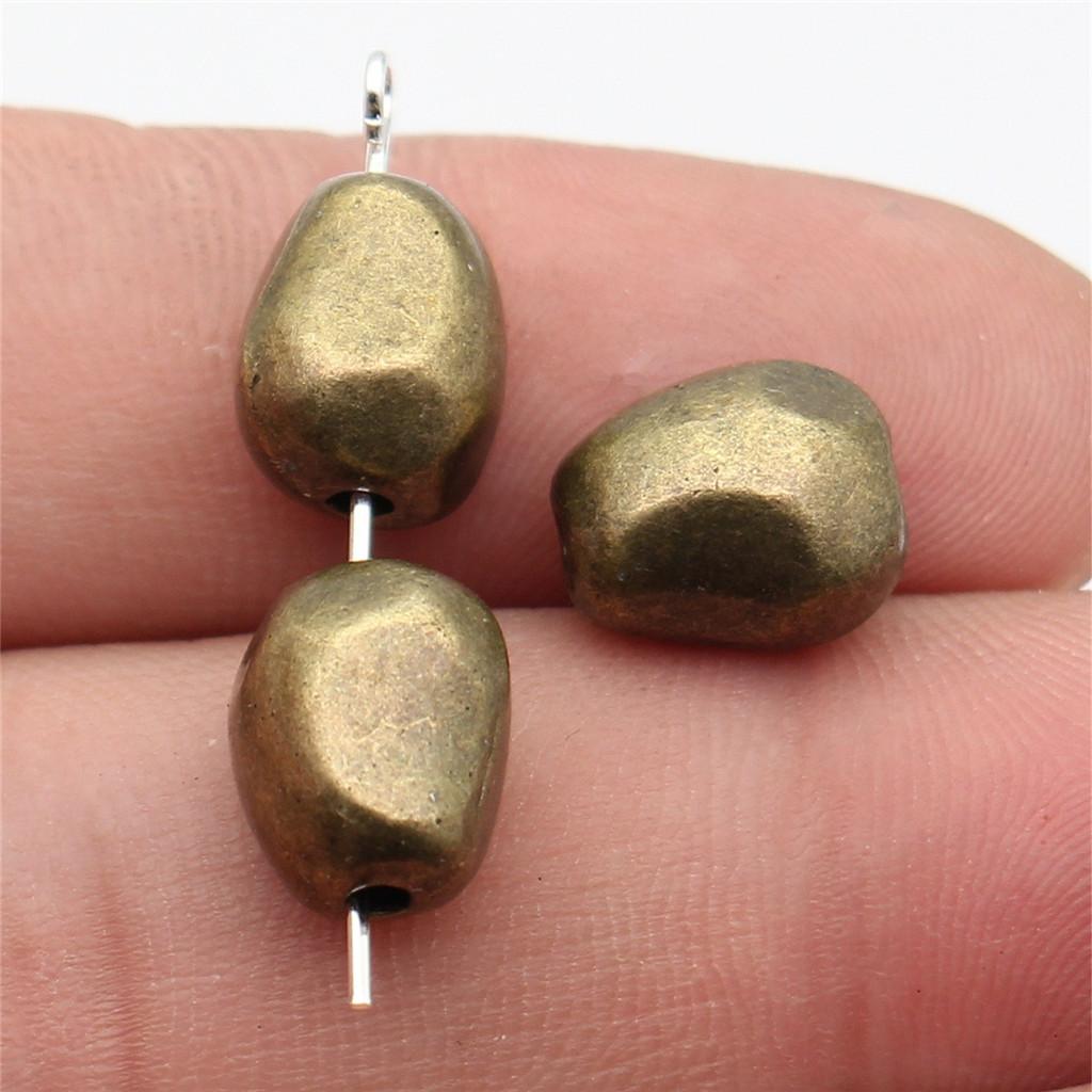 Twisted-Pattern Small-Hole Spacer Beads Mini Antique Bronze Silver Jewelry Making String Beads Separator