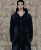 Badblood Billy Washed Denim Sweat Zip-Up Hoodie - Blue