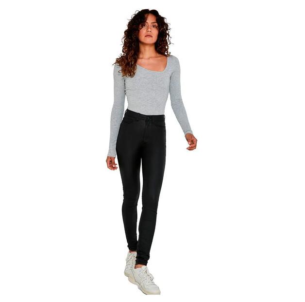 Noisy May Callie High Waist Skinny Beschichtete Hose