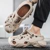 Height Men's Sandal Hole Shoes Beach with Platform Open Toe New Fashion Luxury 2026 Summer Sale Clearance Big Size H Male Shoe