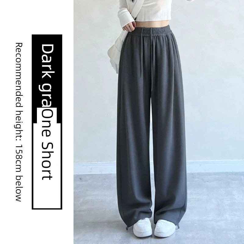 

Spring and Autumn Small Casual Straight-Leg Gray Sports Pants Dark gray [Little Man]] 2XL