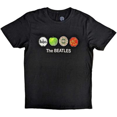The Beatles Apple & Drums Official T-shirt Men Unisex