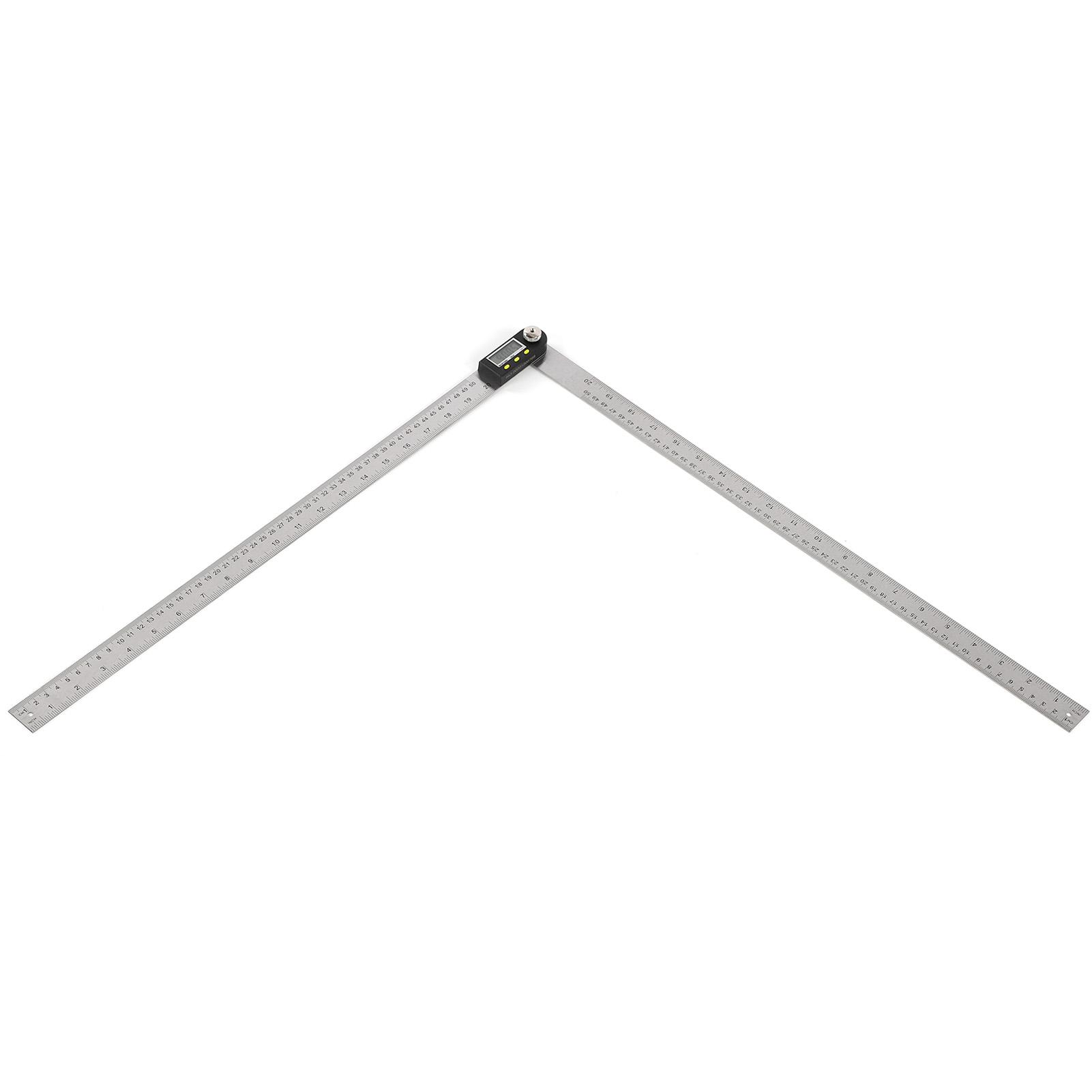 

Digital Angle Ruler Gauge LCD Display Protractor Stainless Steel for Woodworking 500mm