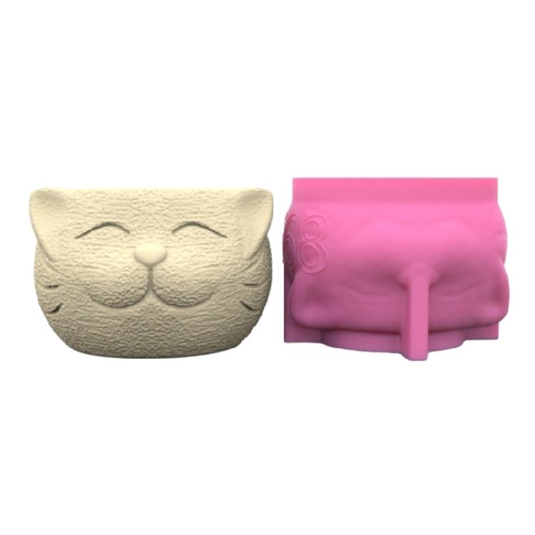 

Soft Texture Cat Silicone Mould Epoxy Resin Plantpots Mould Storage Containers 1