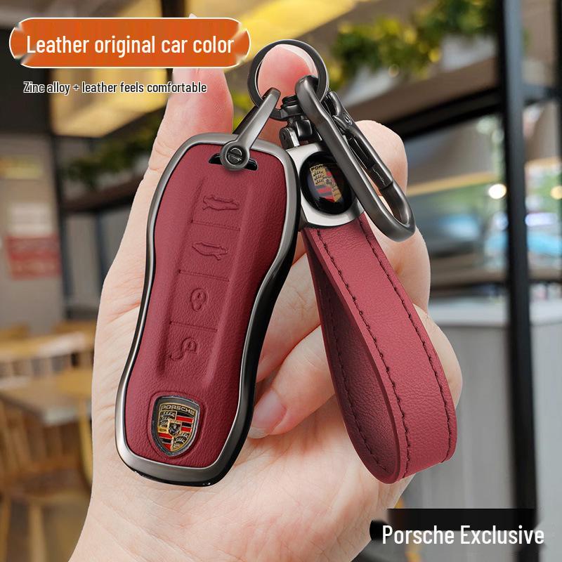 Porsche Key Case for New Macan, Cayenne, Panamera, 911, Maca, 718