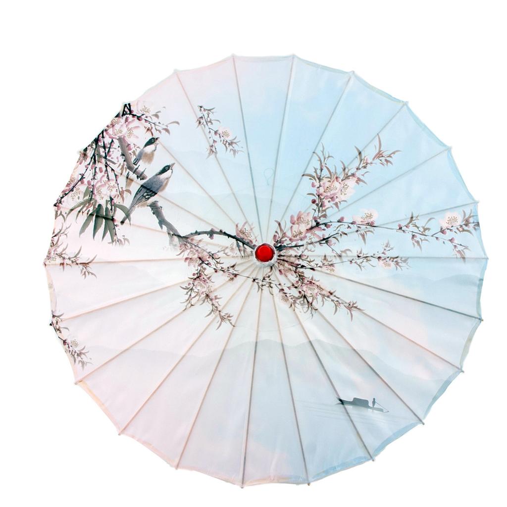 Parasol z papieru olejnego w stylu chińskim, wodoodporny, dekoracyjny, rzemieślniczy, parasol do Hanfu, Qipao, na pokazy, klasyczny parasol do tańca, do zdjęć