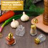 Mini Salt and Pepper Shakers Small Clear Individual Seasonings Shakers Tiny Spice/Seasoning Shakers for Kitchen Wedding Picnic