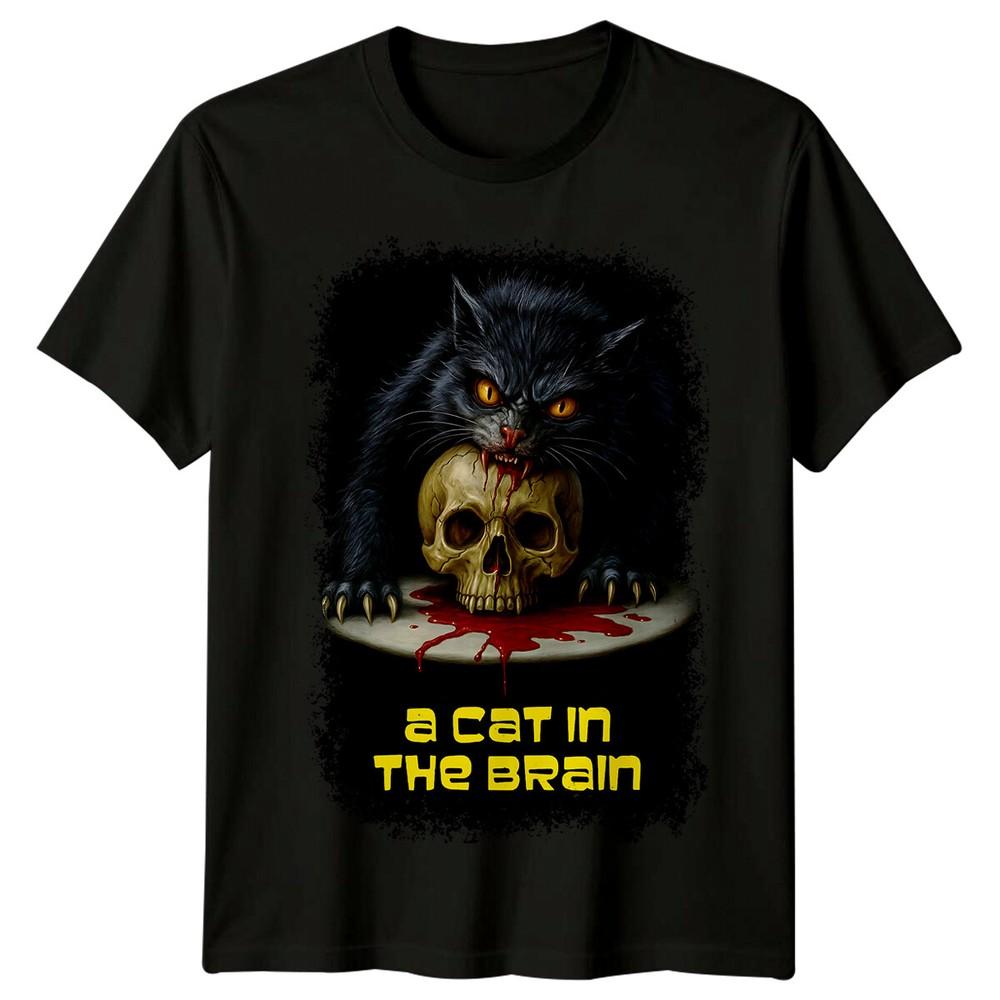 

A Cat in the Brain (1990) Movie Poster Inspired T-Shirt Retro 80s Tee 2XL